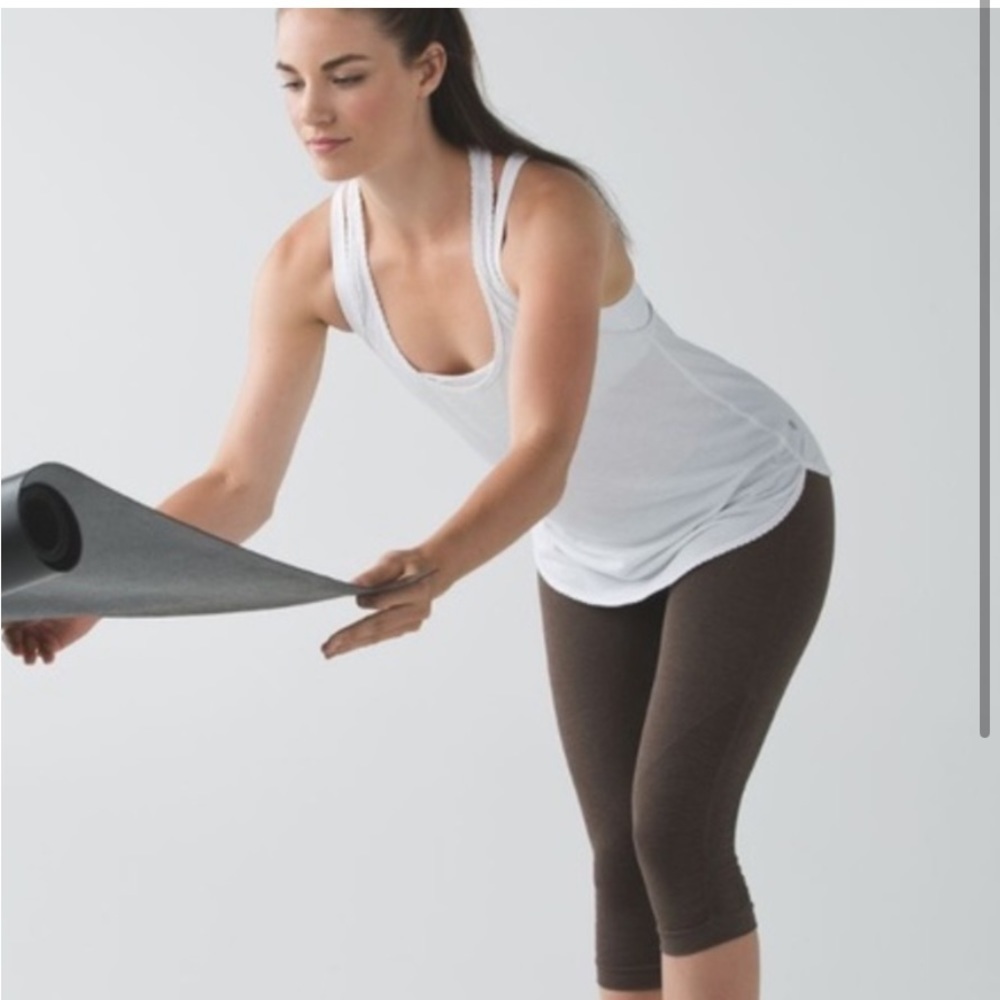 Lululemon In the Flow Crop Brown Capri Pants